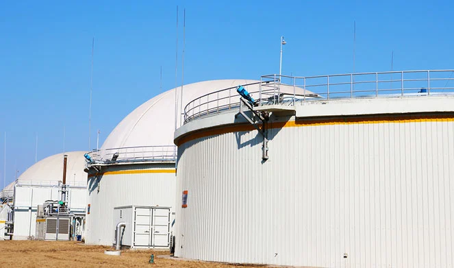 large scale biogas plant