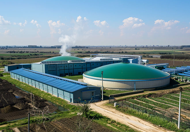 Organic Materials Used In A Big Biogas Plant